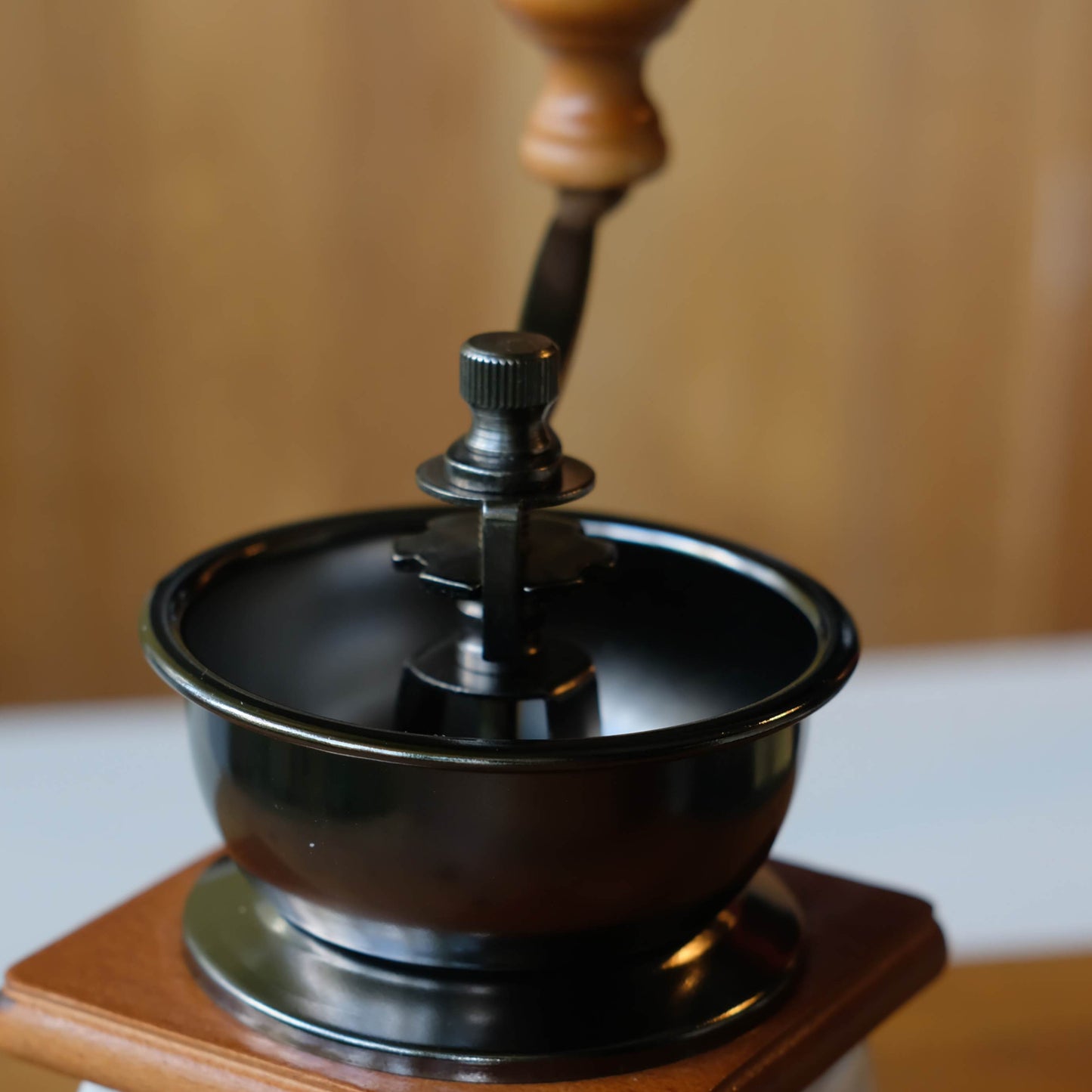 Vintage Ceramic Manual Coffee Grinder – Hand Crank Burr Mill