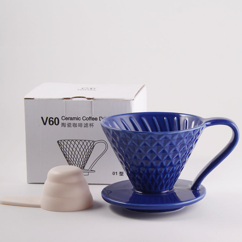 Ceramic Coffee V shape Hand Brewed Coffee Filter Cup