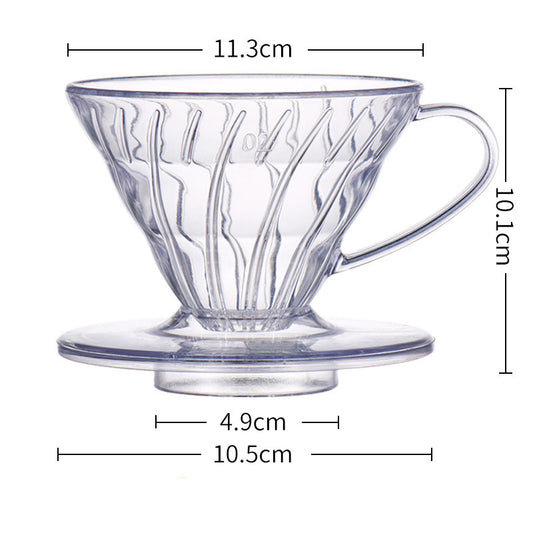 Single Origin Coffee Cone Shaped Simple Spiral Diversion Filter Cup
