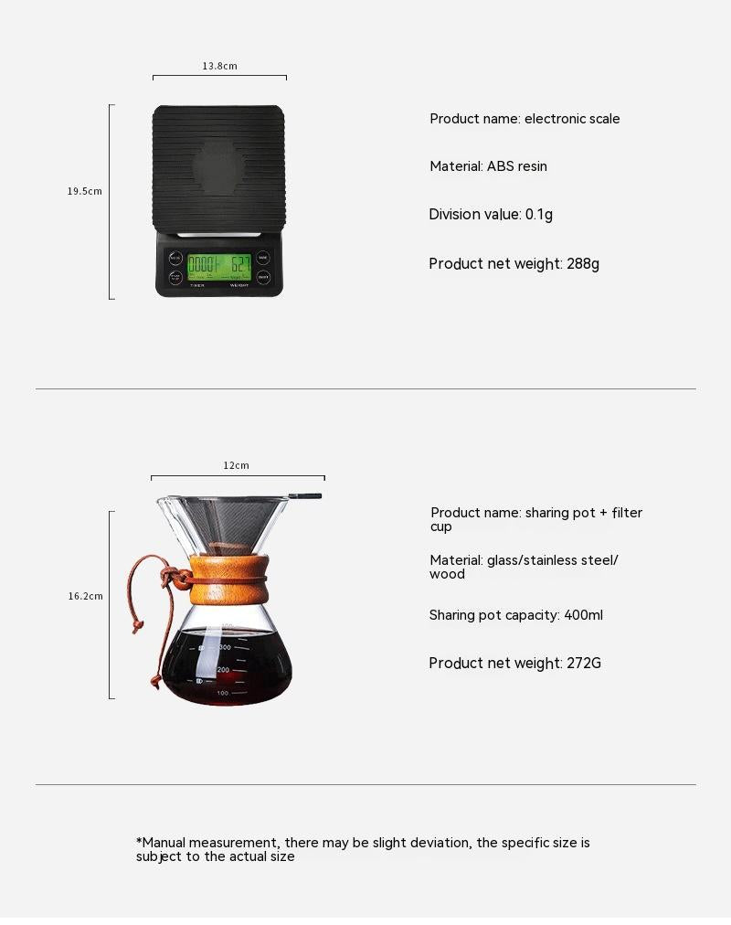 Drip Filter Coffee Pot Set |Household Handmade Coffee Pot Set |Cafe Ciro