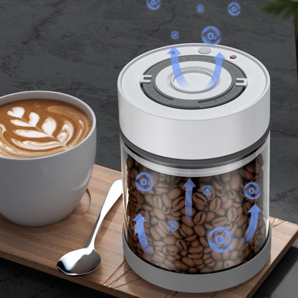Cafe' Ciro Electric Vacuum Glass Storage Sealed Jar