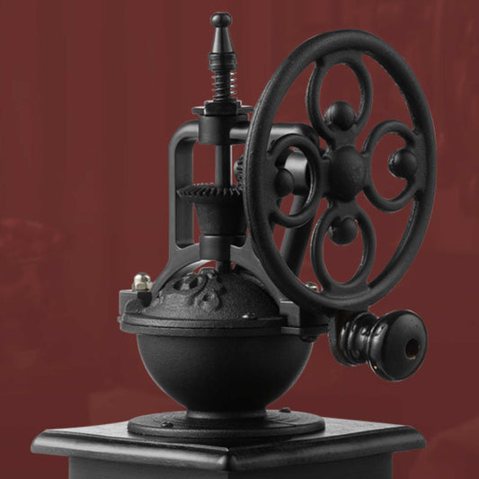 Vintage Cast Iron Manual Coffee Grinder | Hand Crank Burr Mill by Cafe’Ciro