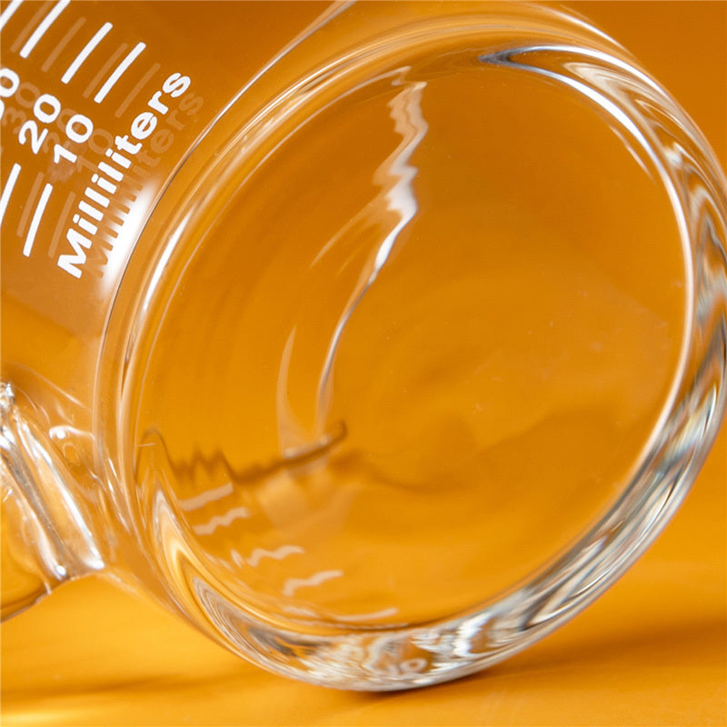 "Double-Mouth Milk & Espresso Glass – Classic High-Temperature Resistant, 70ml Heat-Resistant Borosilicate Milk Cup for Coffee Lovers | Fashionable Single-Layer Design"