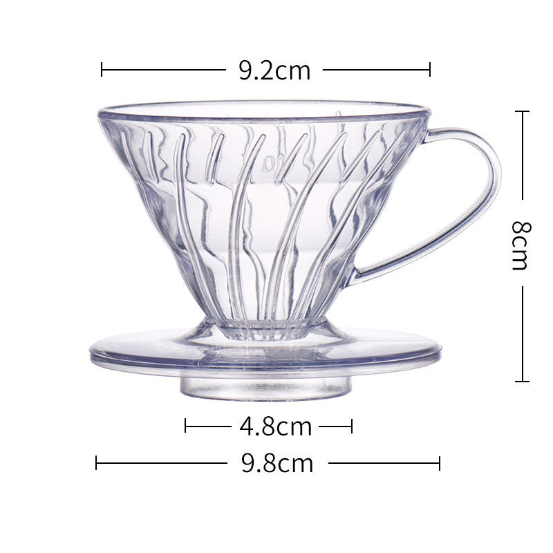 Single Origin Coffee Cone Shaped Simple Spiral Diversion Filter Cup