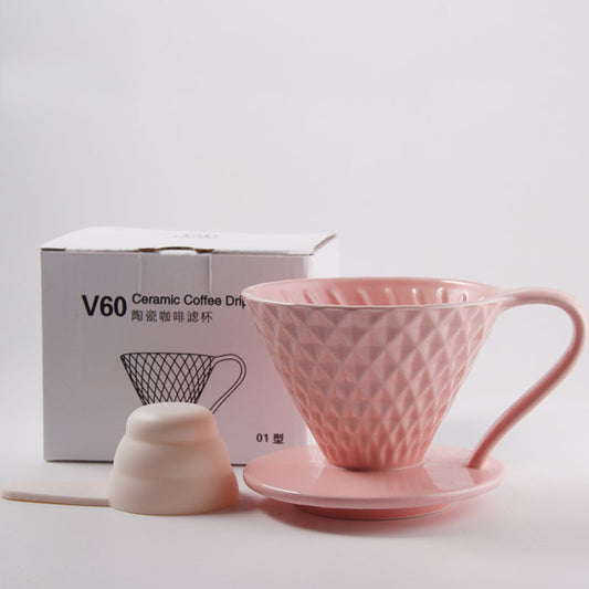 Ceramic Coffee V shape  Hand Brewed Coffee Filter Cup