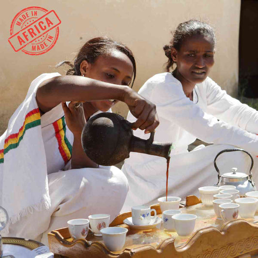 Cafe'Ciro From Negele Gurbitu, which originates from the esteemed Yirgacheffe region in Ethiopia (1700-2000m).  The beans are harvested from October to December, using the Heirloom variety of trees, and are fully washed.