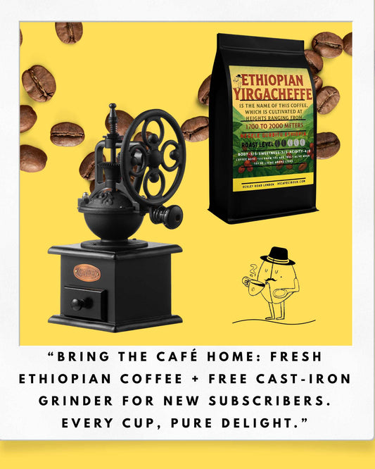 Discover Ethiopia’s Finest Beans – Delivered Fresh, Grinder Included”