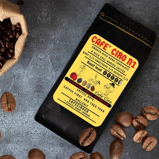 Café Ciro N1 – Premium Espresso Blend | Dark Chocolate, Nougat | Ethiopian, Indonesian, Indian Coffee