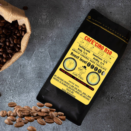 Cafe'Ciro N10 Diego – Premium Arabica Coffee Blend | Brazil, El Salvador, India | Sweet Caramel Espresso