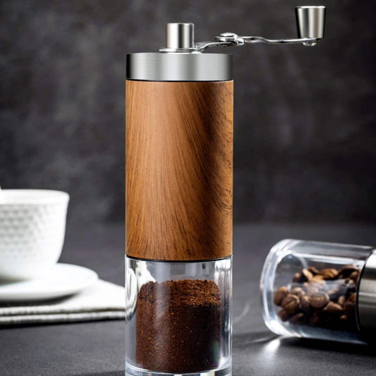 Portable Hand-Cranked Coffee Bean Grinder – Freshly Ground Coffee Anytime, Anywhere